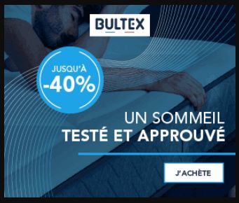 Bon plan Bultex jusqu’au 31/07 : jusqu’à –40 % sur le confort de votre sommeil