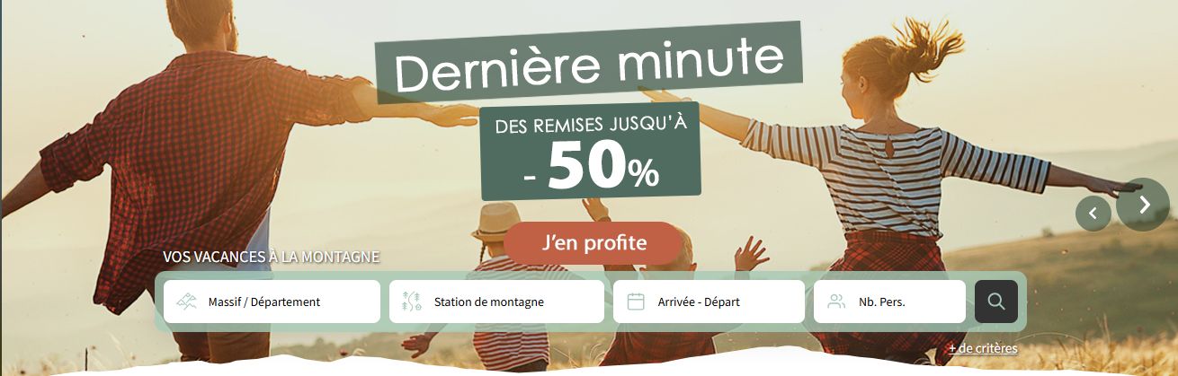 Montagne Vacances – Dernières minutes jusqu